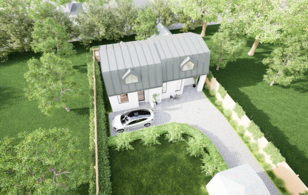 New build two bedroom semi detached house